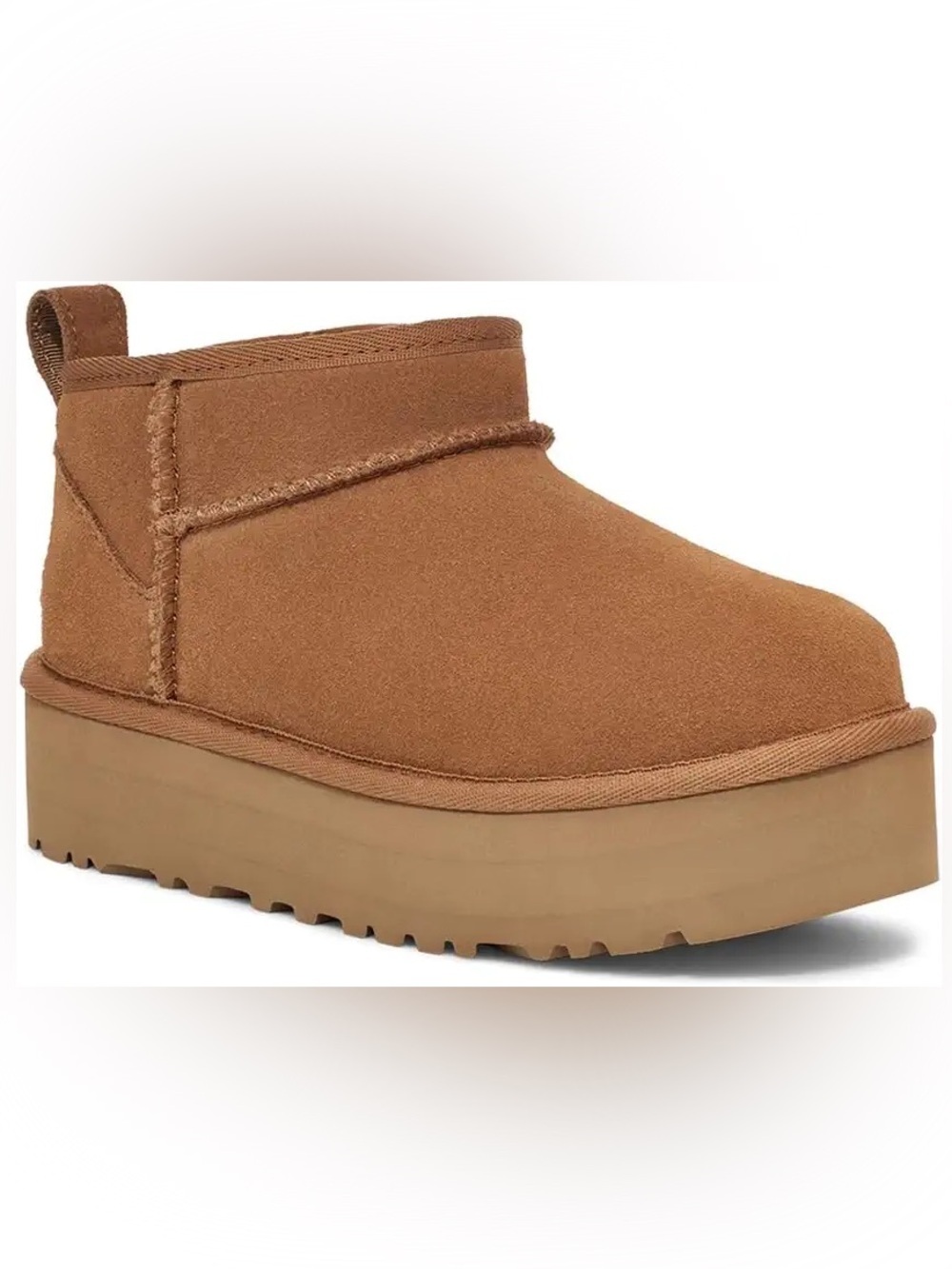 New Kids Ugg Classic Ultra Mini Platform Chestnut Brown